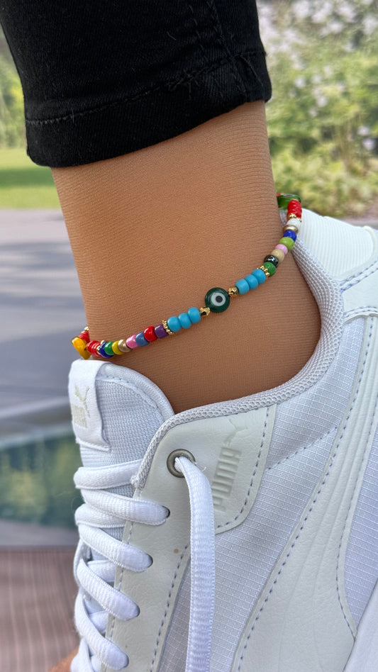 Evil Eye Adjustable Anklet