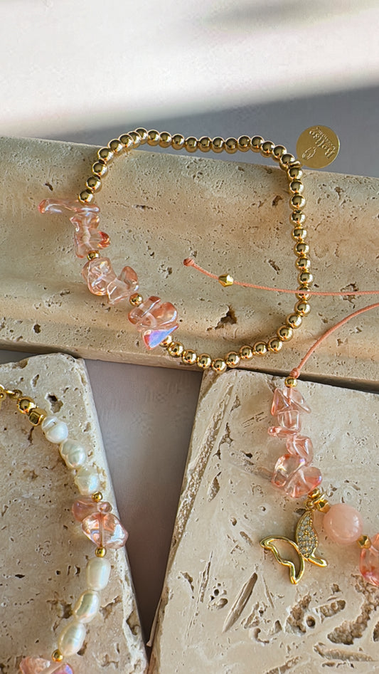 Peach Sunrise - Set of 3 Bracelet