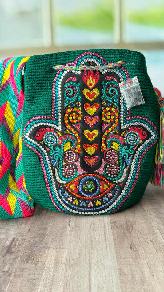 Mochila Wayuu Hamsa