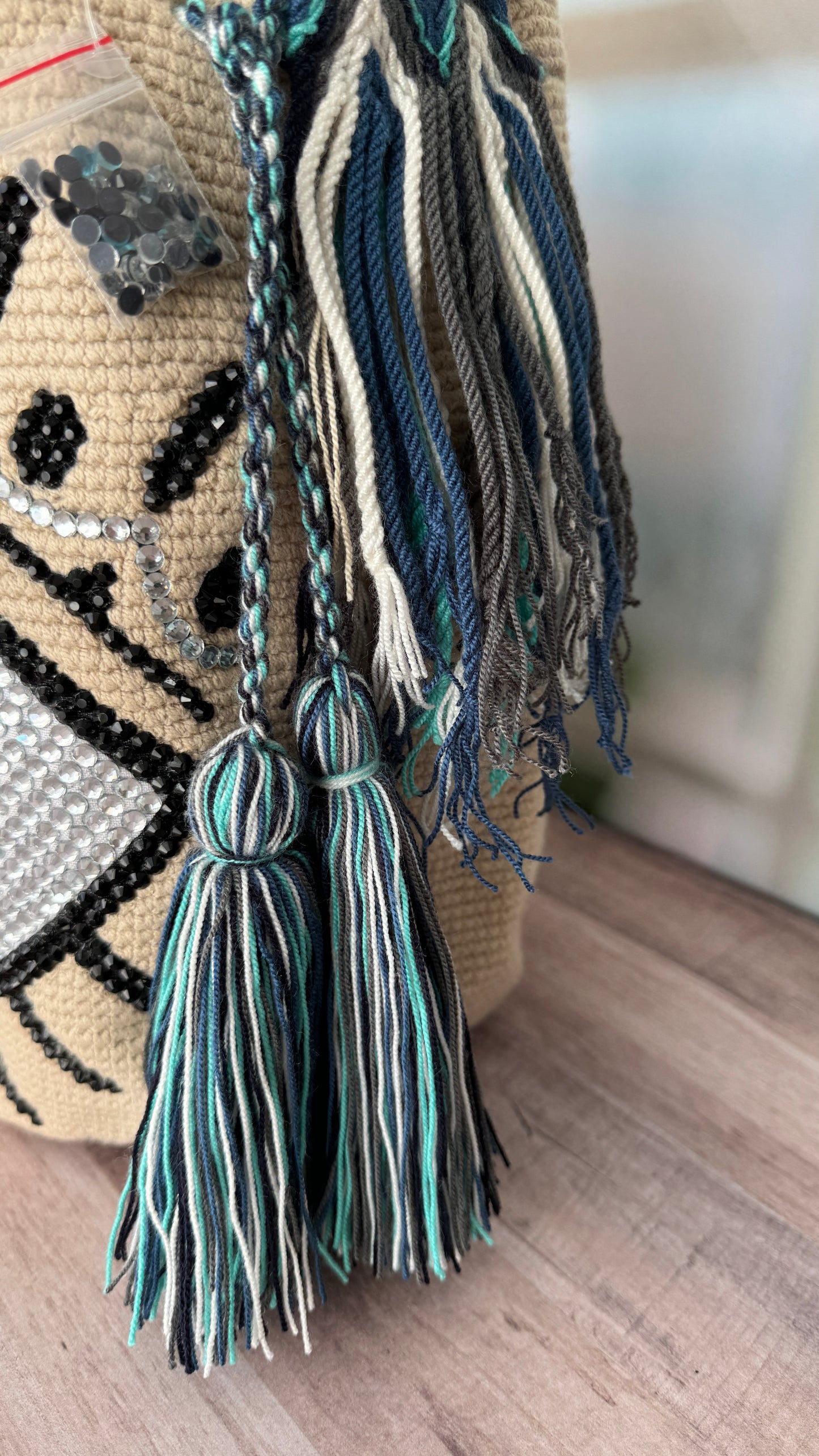 Bolso Wayuu (Ojo malvado) Beige