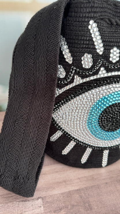 Wayuu mochila (Evil eye) Black