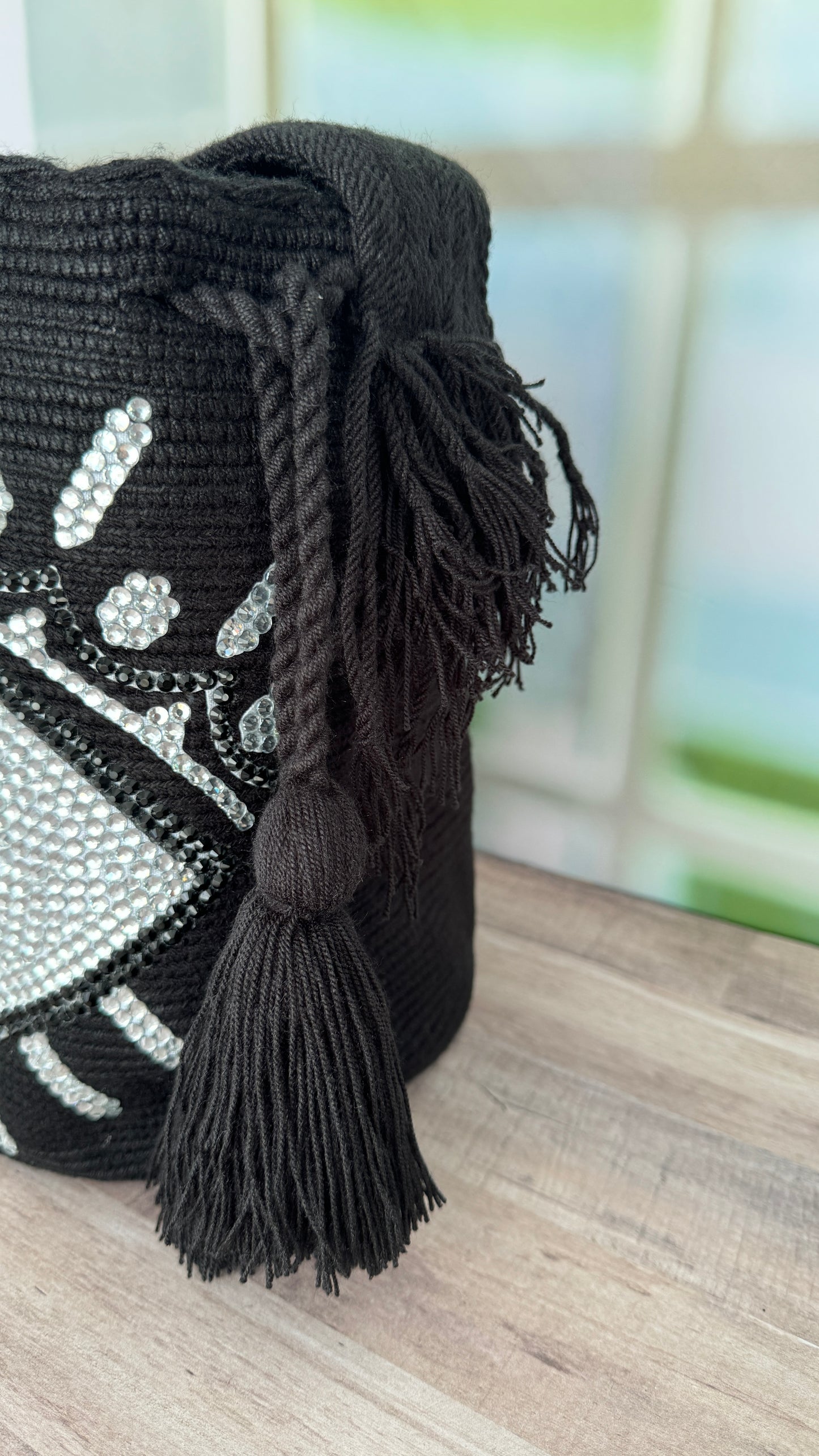 Wayuu mochila (Evil eye) Black