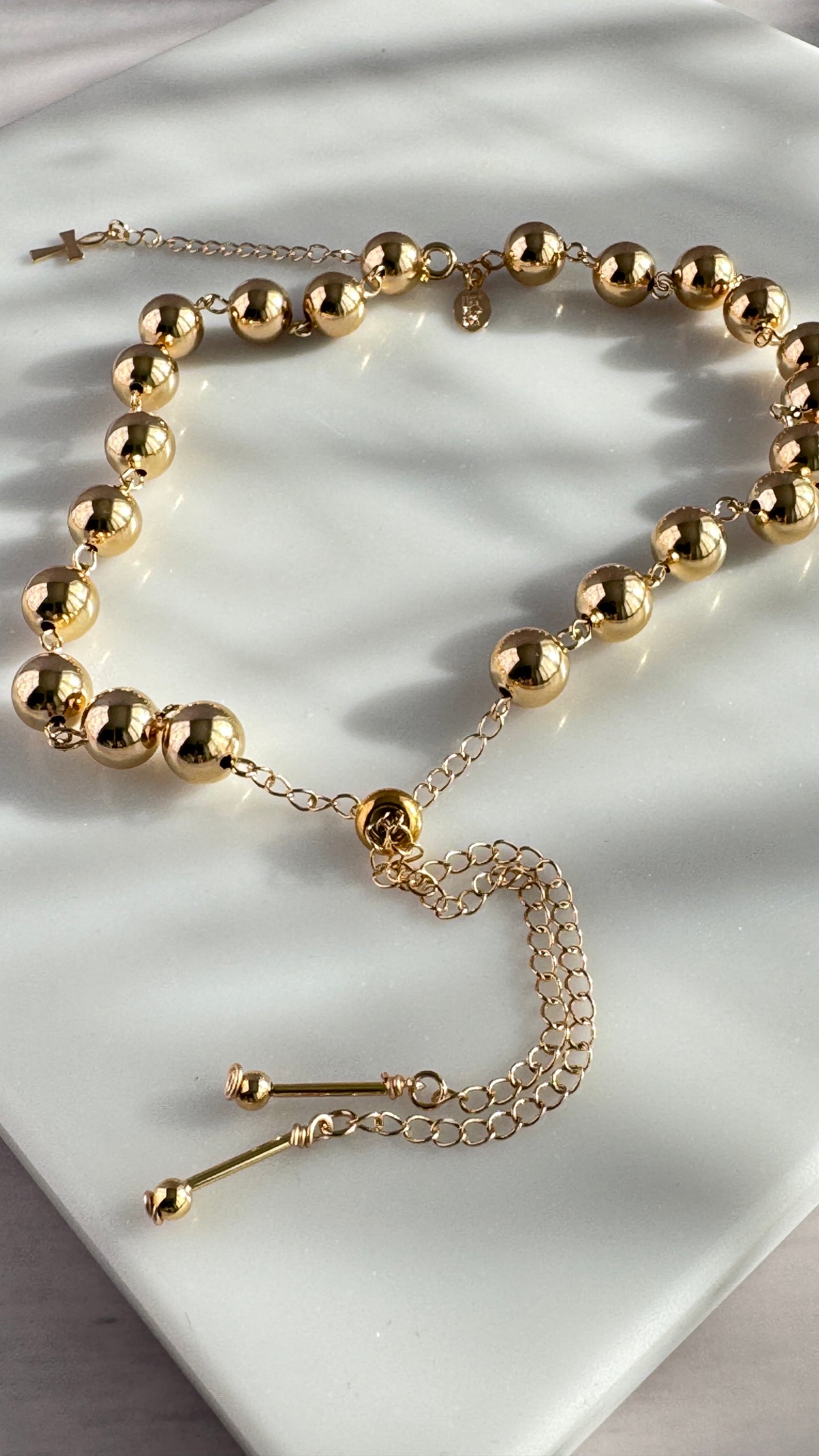 Adjustable Gold Beads Nacklace