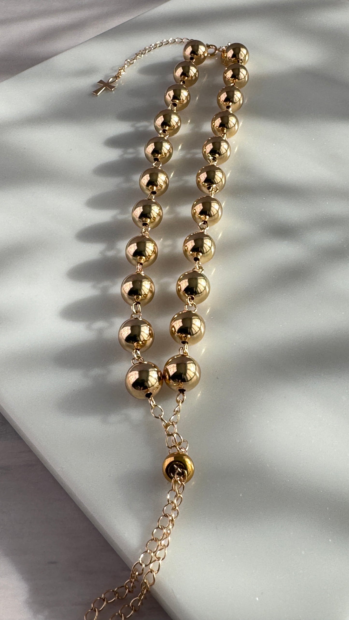 Adjustable Gold Beads Nacklace