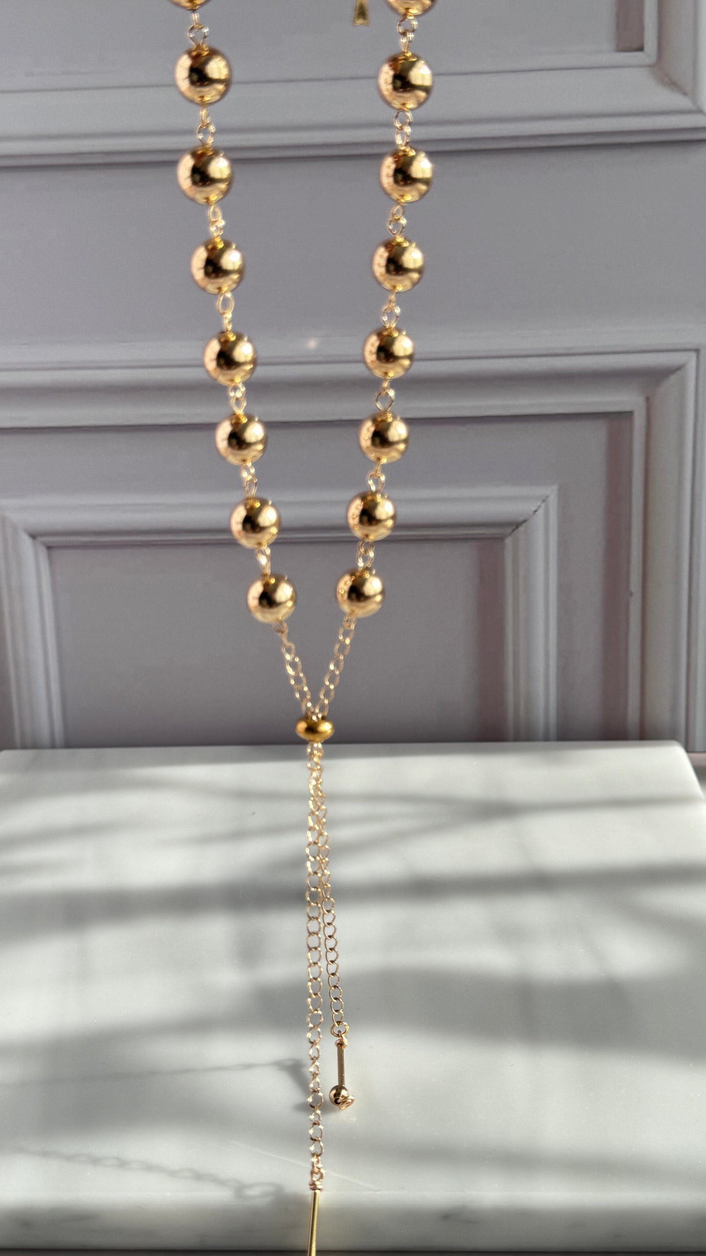 Adjustable Gold Beads Nacklace