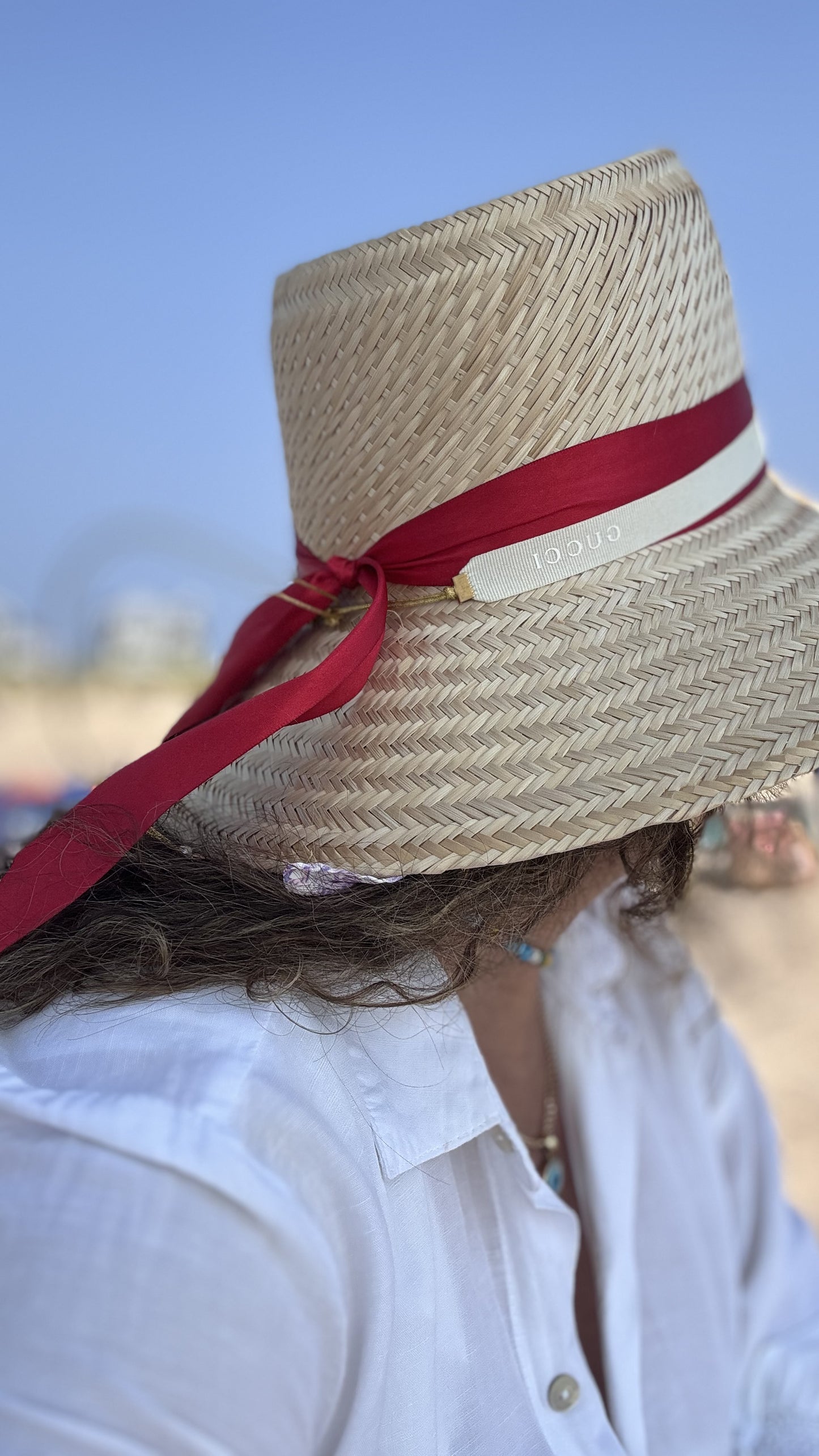 Sombrero - Sombrero Wayuu Cinta GUCCI Beige