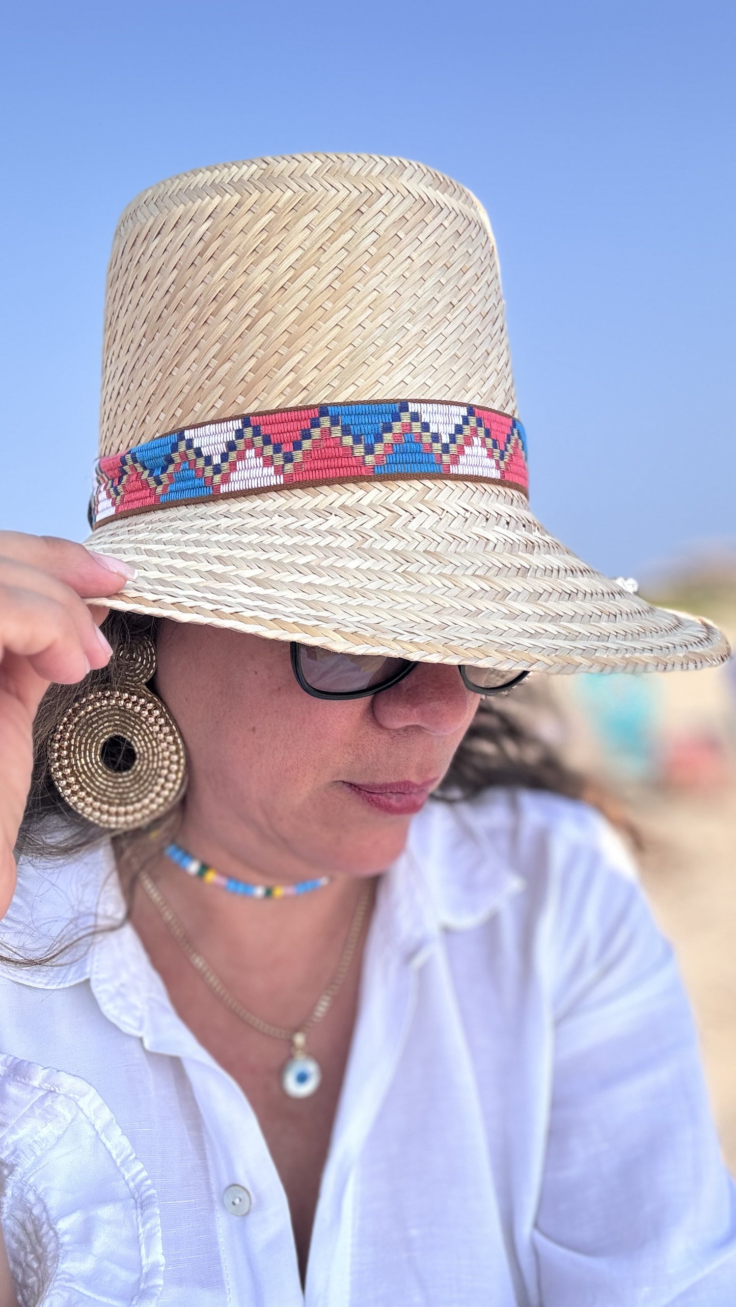 Sombrero Wayuu Rojo