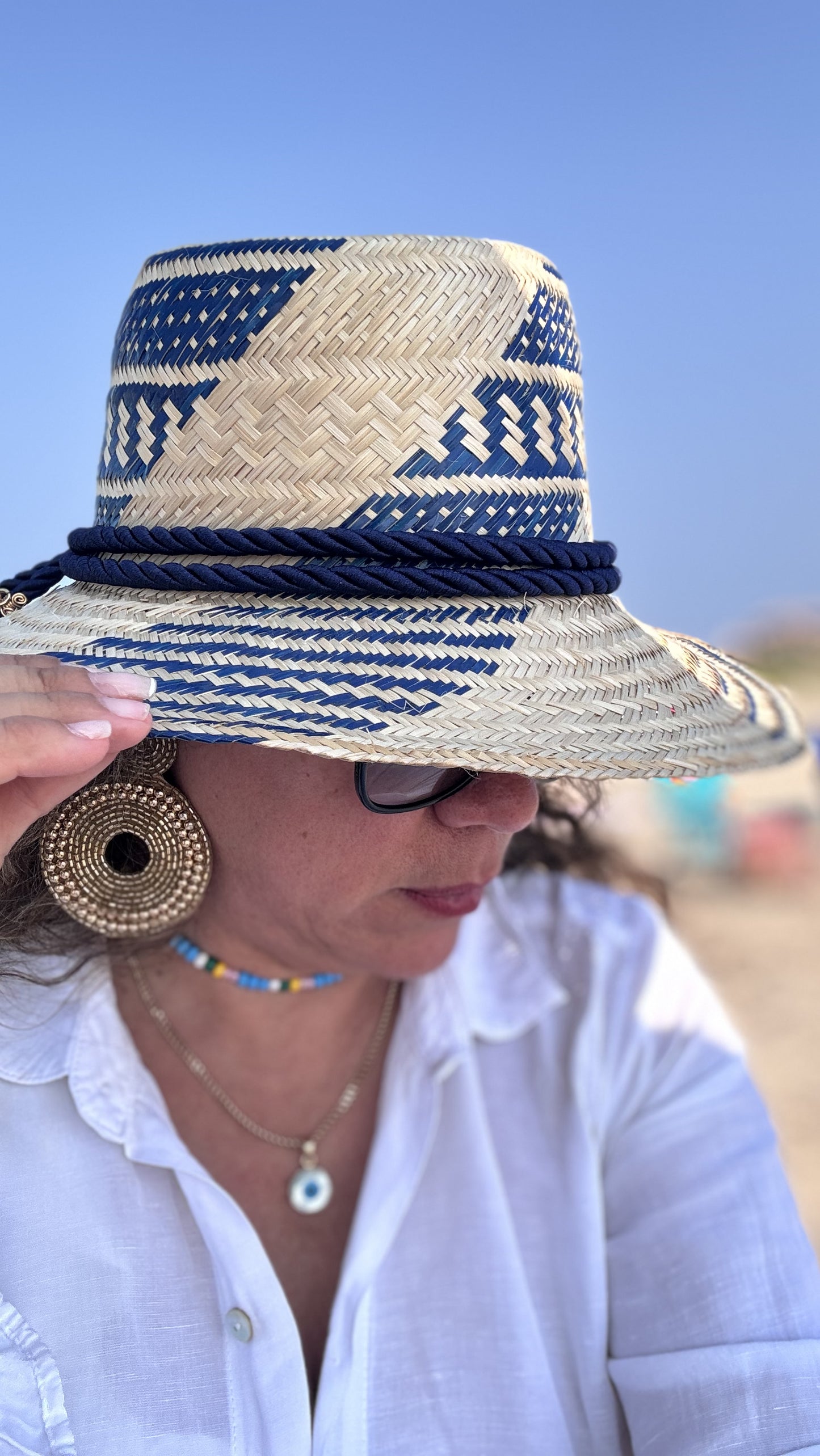 Sombrero Wayuu Azul