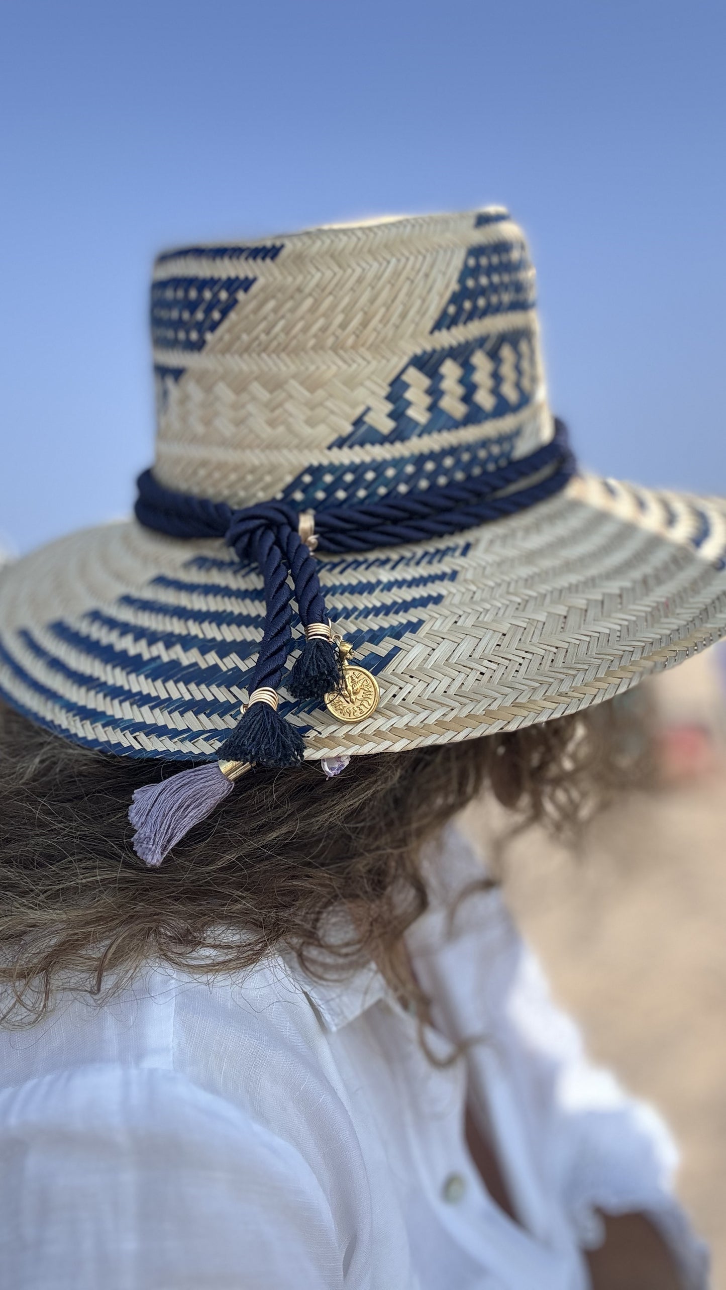 Sombrero Wayuu Azul