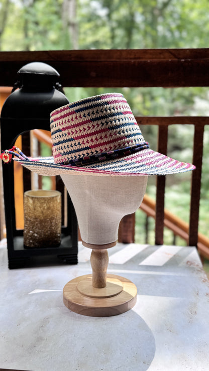 sombrero - Wayuu Hat Red/Blue