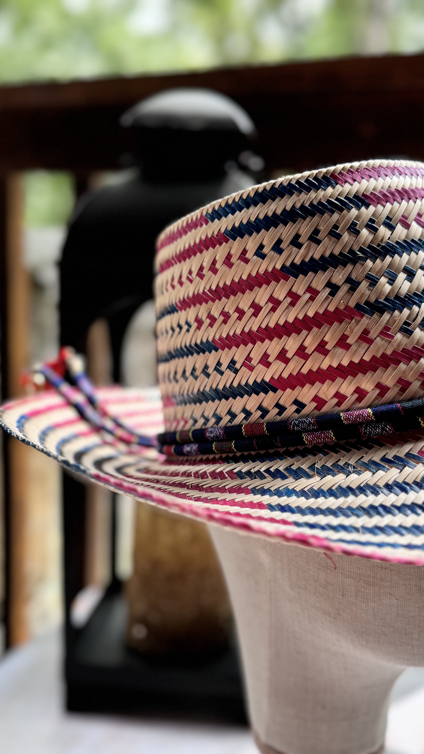 sombrero - Wayuu Hat Red/Blue