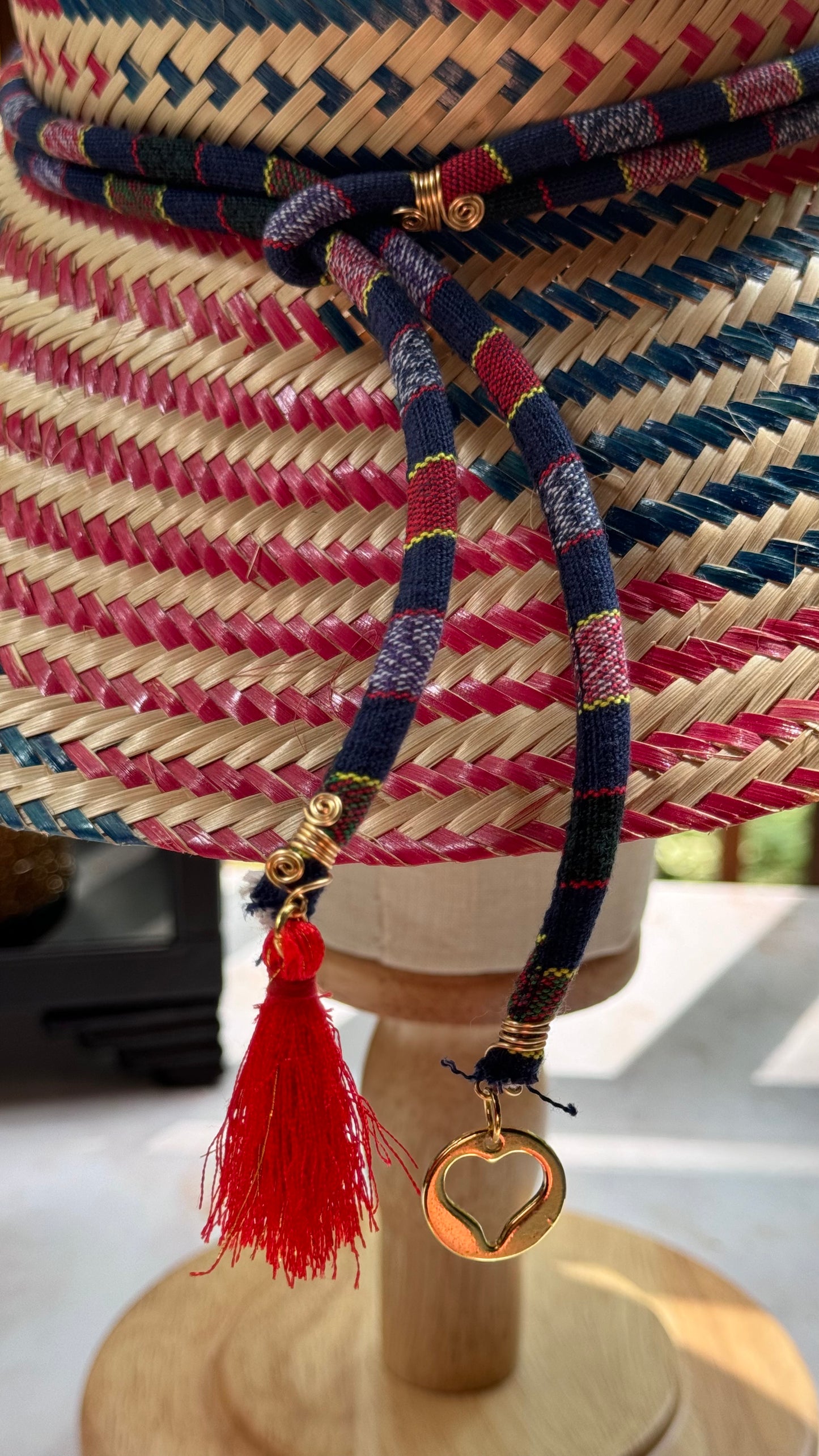 sombrero - Wayuu Hat Red/Blue