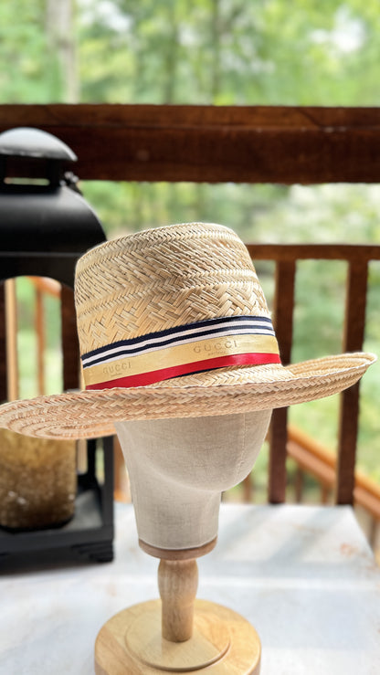 Sombrero - Wayuu Hat Beige GUCCI Ribbon