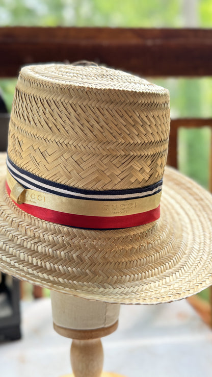 Sombrero - Wayuu Hat Beige GUCCI Ribbon