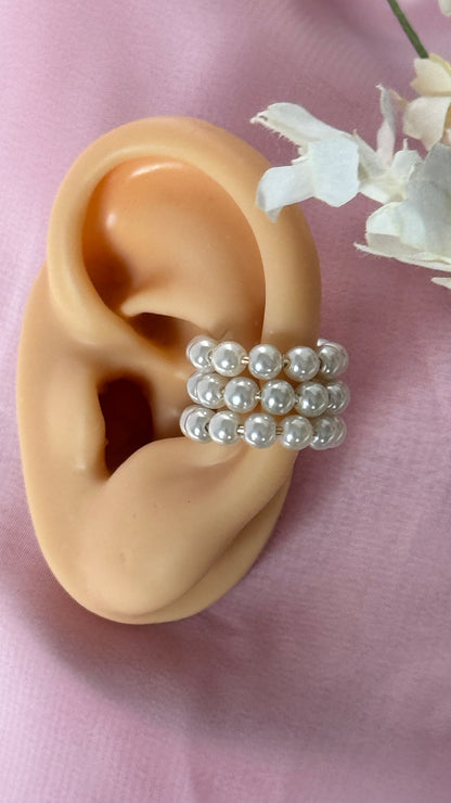 Pearl Ear Cuff (3 C shape)