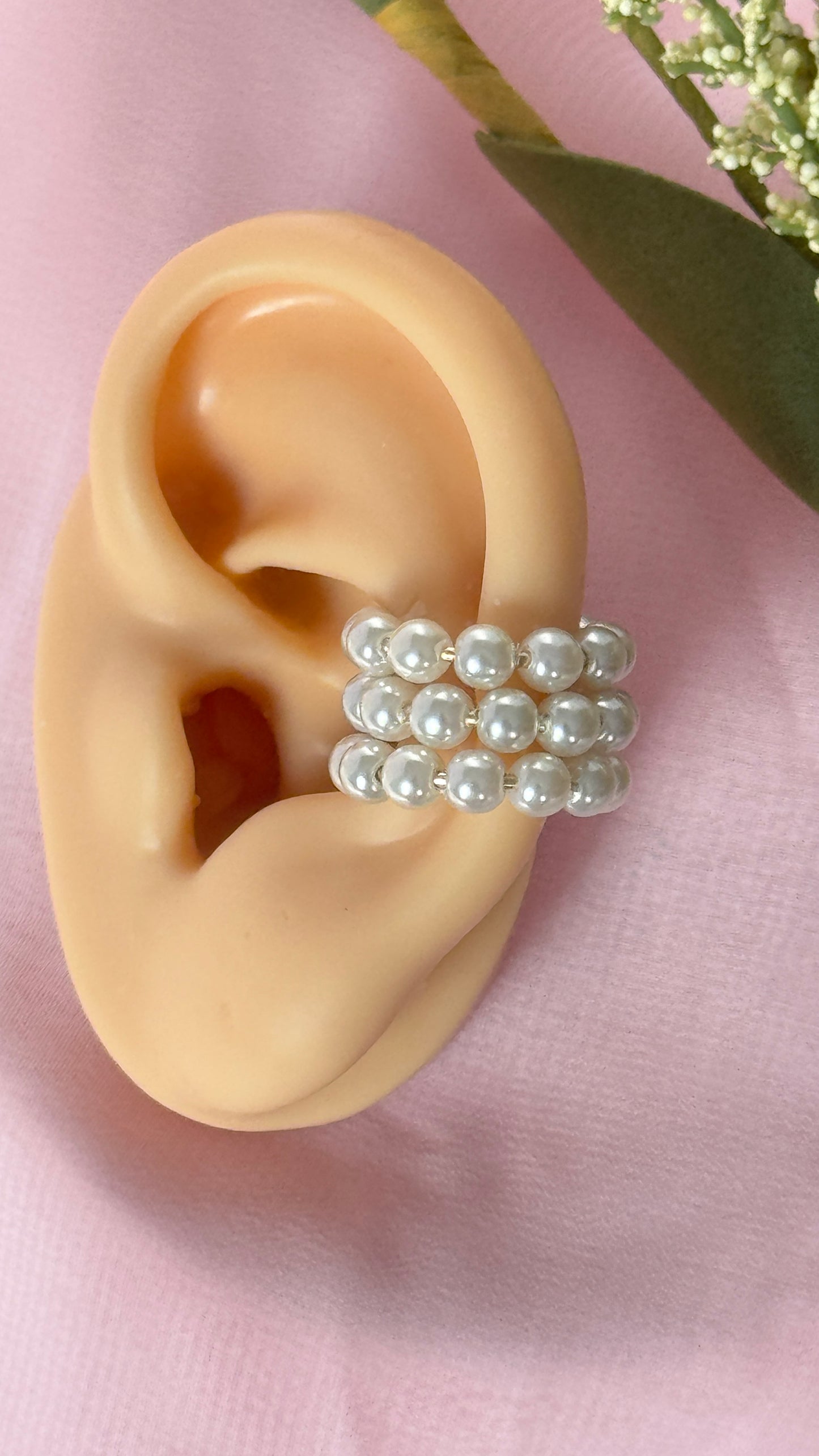 Pearl Ear Cuff (3 C shape)