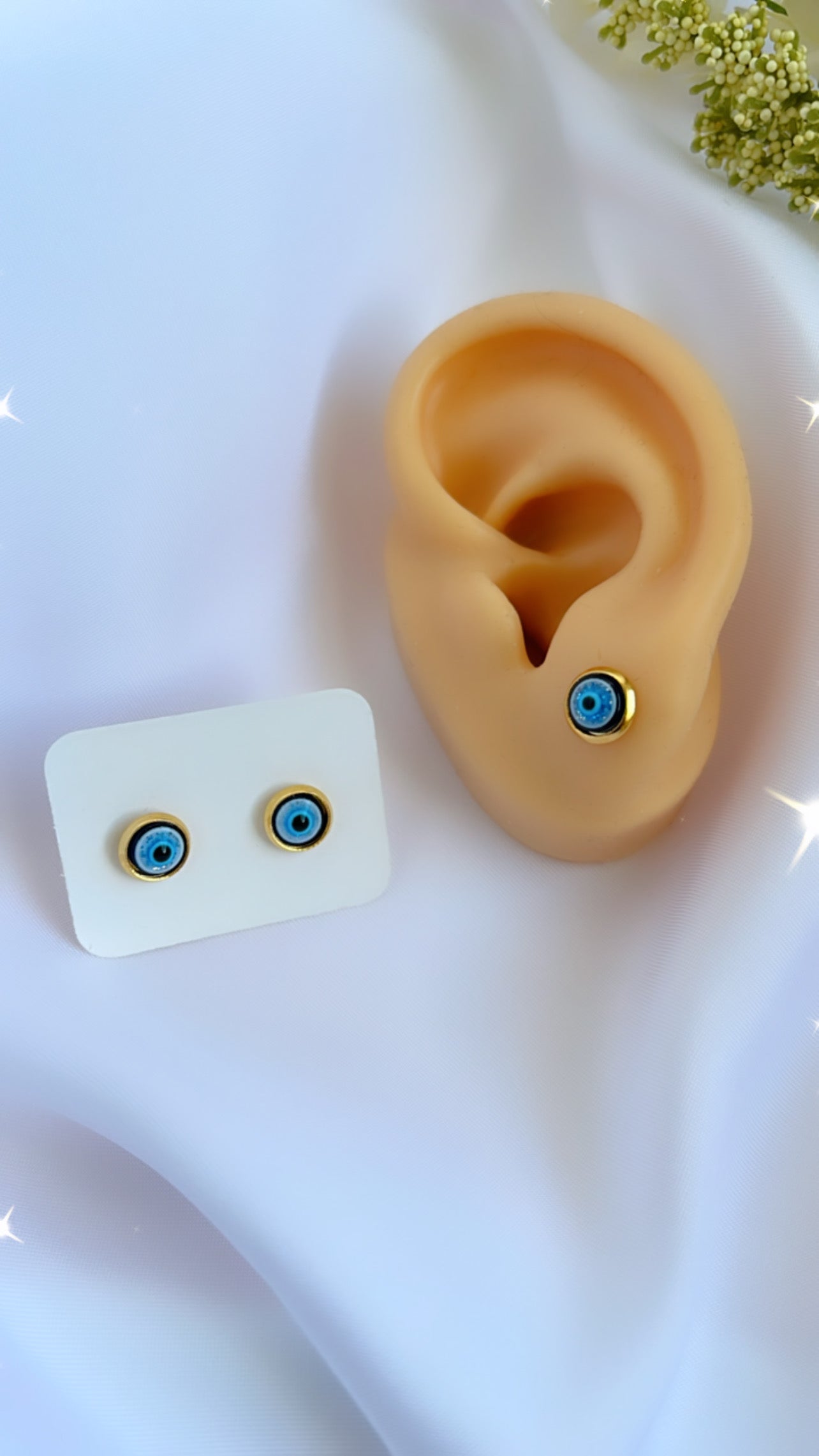 Evil eye studs